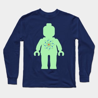 Minifig with Atom Symbol Long Sleeve T-Shirt